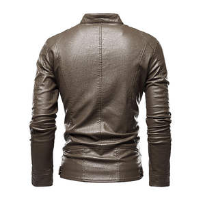Chaqueta de Cuero para Hombre Smart Look, Prenda Exterior Ecológica e Impermeable de Primera Calidad con Logotipo Frontal para un Estilo Urbano y Elegante - Product Image 2