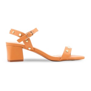 Elegantes Sandalias Formales Color Amarillo Mostaza para Mujer, Zapatos de Vestir Planos y Elegantes, Sandalias Sofisticadas con Punta Abierta y Tira Trasera - Product Image 1