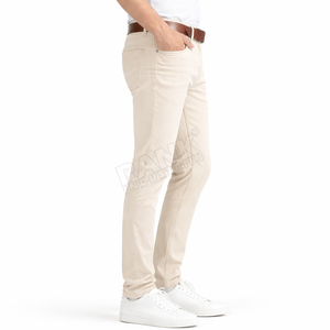 Pantalones de hombre transpirables al por mayor con MOQ bajo, diseño personalizado, pantalones vaqueros lavados de última moda para venta en línea - Product Image 4