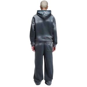 Survêtement délavé à l'acide de haute qualité pour hommes, vente en gros, lavage à la pierre, sur mesure, 2 pièces, décontracté, 100% coton, costumes personnalisés, design 2026 - Product Image 4