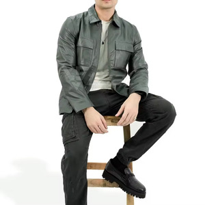 Stylish Winter Outerwear Premium Quality With Comfortable Fit <b>Men</b> <b>Leather</b> <b>Jacket</b> Durable <b>Men</b> <b>Leather</b> <b>Jacket</b> - Product Image 4