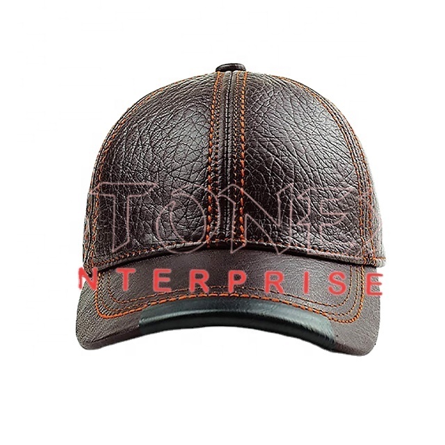 Unisex Adjustable Leather Cap for Unisex