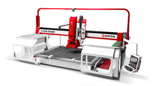 Machine de découpe à jet de pierre Hongyi 5 axes pour comptoirs de salle de bain, pierre, marbre, dalles frittées, découpe d'évier et finition des bords - Product Image 5