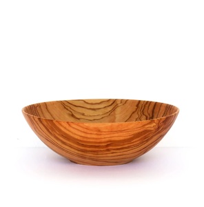 Tazón de Madera de Olivo Ecológico Olive Aura, Tazón para Servir Rústico y con Grano Dorado NatureCraft, Tazón de Madera Olive Aura de 1 kg con Grano Rústico - Product Image 5