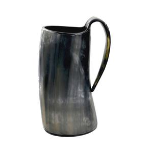 Véritable chope de corne à boire Viking Chope de bière médiévale unique avec base technique polie Chope de bière - Product Image 3