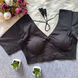 Blusa de diseñador en tela de algodón puro con elástico para un mejor ajuste, lista para usar y completamente cosida. - Product Image 6