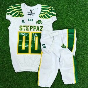 Customized American Football Jerseys Unique Design Solid Color Lightweight Breathable Short Sleeve Adult american uniforms - Product Image 1