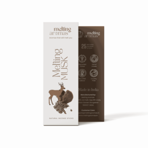 Incienso MELTING MUSK Ultra Premium, Varillas de Incienso con Fragancia Natural a Musk, Agarbatti para Pooja, Meditación y Aromaterapia - Product Image 1