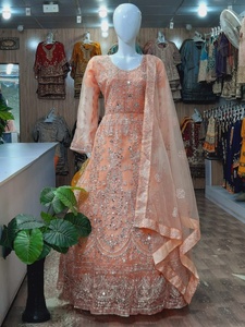 Robe de mariée Maxi en mousseline de soie, robe 3 pièces de dernière Collection, produit populaire 2022 - Product Image 4