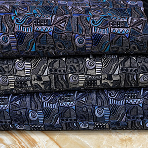 Velvet Embroidered Fabric Indian Embroidered Velvet Fabric Luxury Fabric for Abaya Kaftan Wedding Dress Wholesale Export Markets - Product Image 6