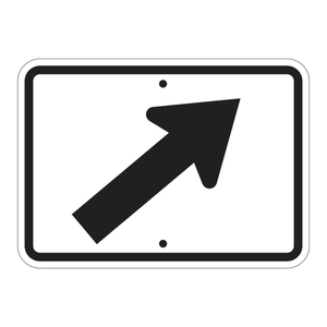 Panneau de signalisation de sécurité directionnel Brady avec flèche verticale, 9x12 pouces, en PVC, pour avertissement sur le lieu de travail - Product Image 3