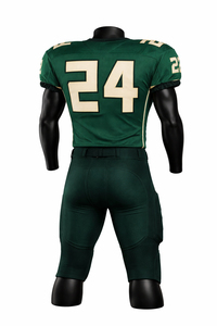 Uniformes de football américain d'été personnalisables de haute qualité, manches courtes, respirants, séchage rapide, évacuation de l'humidité, 100% polyester - Product Image 3