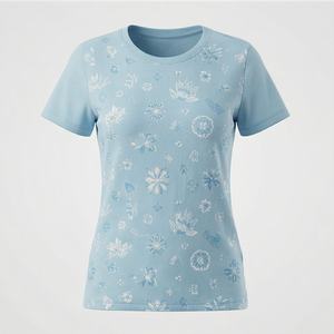 Nueva Llegada, Camisa de Oficina para Mujer, Primavera Otoño, Moda, Estampado Moderno, Vestido Informal para Dama, 240 g/m², 100% Algodón Satinado con Lentejuelas - Product Image 1