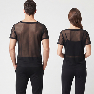 High Quality <b>See</b> <b>Through</b> Tee <b>Shirt</b> Men Women Lightweight 100% Polyester Quick Dry T <b>Shirts</b> Unisex Knitted Transparent TShirts - Product Image 2
