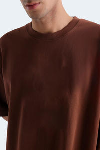 เสื้อยืดแขนสั้นผ้าฝ้ายถักพิมพ์ลายตามสั่งสำหรับผู้ชายแฟชั่นมาแรงใหม่ - Product Image 4