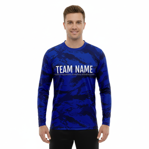 เสื้อยืดผ้าฝ้ายแขนยาว220ก. เปิดไหล่สีล้วนแนววินเทจเสื้อยืดซักได้ตามต้องการ - Product Image 3