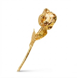 Handcrafted 24k Gold Rose Gold Plated Rose Flower with Luxury <b>Gift</b> <b>Box</b> for <b>Valentine's</b> Day <b>Gift</b> Wedding Decor Anniversary - Product Image 2