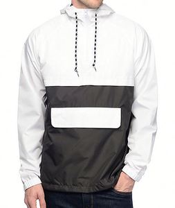 Veste coupe-vent anorak pour homme avec poche à rabat et logo personnalisé, vente chaude 2024 - Product Image 1