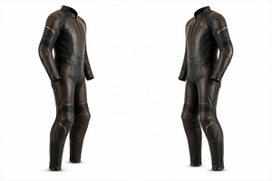 Traje de Motocicleta de Cuero de una Pieza para Turismo y Grand Touring |   Negro Marrón Azul |   Fabricante OEM ODM |   Diseño de Calidad Premium | - Product Image 2