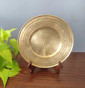 Assiette martelée ronde Offre Spéciale vaisselle assiette plat Dessert vaisselle assiette à gâteau 12 pouces noël utiliser plateau à gâteau - Product Image 2