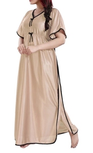 <b>Kaftan</b> Handmade Moroccan <b>kaftan</b> Dress Batwing Wide Sleeve V Neck Polyester Regular Fit Casual Evening Party Flared Sleep Wear - Product Image 2