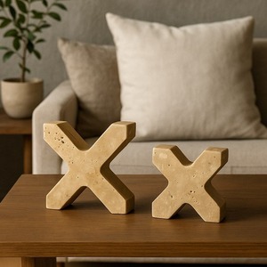 Sculpture de cygne abstraite moderne, artisanale en pierre naturelle, accent décoratif minimaliste pour salon, étagère, table, bureau - Product Image 4