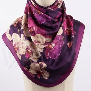 Hiyab de Chifón con Estampado Floral para Mujer, Poliéster Suave al Tacto, para Uso Diario, Pañuelo Étnico de Oriente Medio - Product Image 5