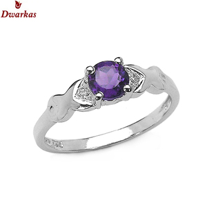 Hottest luxury fine jewelry 925 Sterling silver natural amethyst <b>CZ</b> multi gemstone <b>ring</b> fashion wedding <b>rings</b> - Product Image 3