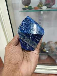 Torre de Cristal de Lapislázuli Natural Pulido, Punta Hexagonal, Azul Intenso, Cristal Curativo, Escultura Decorativa para el Hogar, Navidad - Product Image 2