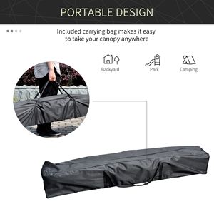 "13x13 White Pop up <b>Canopy</b> <b>Tent</b> with Adjustable Height & Carry Bag" - Product Image 5