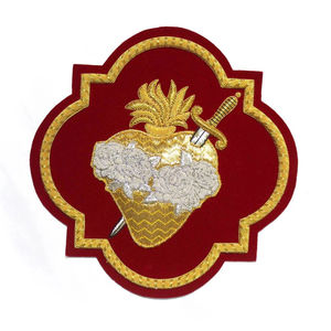 Badges brodés à la main en fils métalliques, broderie sur mesure, tissu sergé de haute qualité, prix très bas, design unique, OEM/ODM - Product Image 6