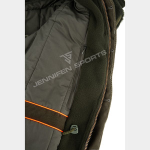 Chaqueta Clásica para Hombre, Ropa de Caza Hecha a Medida, Verde, 100% Forro Polar, con Múltiples Bolsillos - Product Image 6