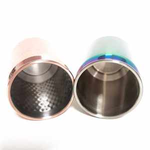 Hammered Stainless Steel Can Shape <b>glass</b> Metal Beer Copper Gold Silver <b>Coke</b> Can Mug for Bar Party Gift - Product Image 2