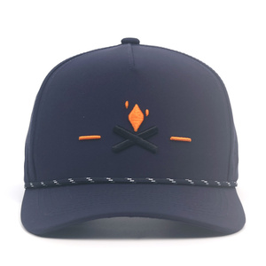 Gorra de Béisbol de 6 Paneles de Poliéster, Gorra Snapback con Logotipo Bordado de Alta Calidad, Gorras Personalizadas al por Mayor con Grabado Láser - Product Image 4