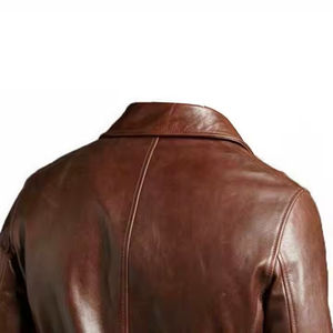 Meilleur prix, veste en cuir pour homme, style durable et nouveau, coupe-vent, logo personnalisé, vestes en cuir personnalisées, OEM - Product Image 4