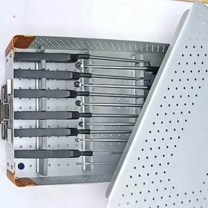 Microsect Reusable Curette Kit 12pcs Surgical Curettes Tray Stainless Steel Veterinary Medical <b>Instruments</b> CE Certified - Product Image 4