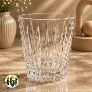 Verre à whisky en cristal gravé, sans plomb, design classique taillé à la main, verre à vin 280-350 ml, pour les fêtes - Product Image 6