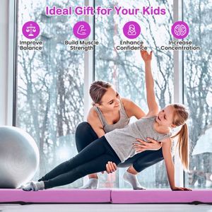 Attrezzatura e Accessori per Ginnastica: Trave di Equilibrio Pieghevole con Rivestimento in Camoscio Rimovibile - Product Image 3