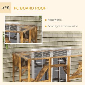 Yellow Catio <b>Cat</b> Window <b>Box</b> with Shelves Outdoor Enclosure for Multiple <b>Cats</b> Pet Cage - Product Image 6