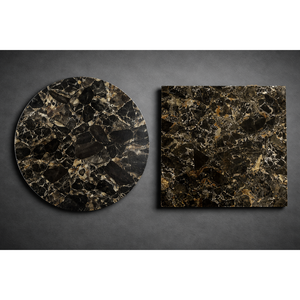 โต๊ะอาหารหินแบล็คแมมบาธรรมชาติ รูปทรงสี่เหลี่ยมและทรงกลม สำหรับตกแต่งภายใน - Product Image 5