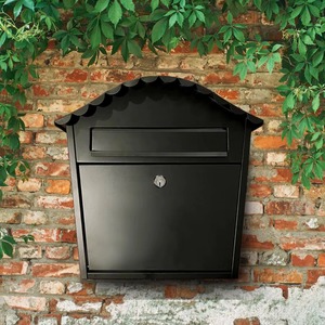 Hut Shape Galvanized Mailbox with Modern Design Perfect for Letters and Parcels in Home or Office - Product Image 6