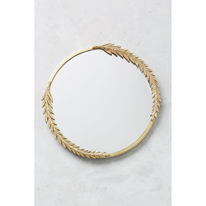 Espejo de Pared Redondo Moderno de Metal con Marco Dorado con Cuentas, Espejo Decorativo Elegante para el Hogar a un Precio Razonable - Product Image 4