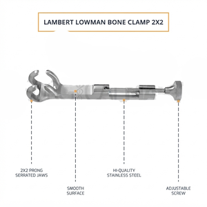 ที่หนีบกระดูก Lowman ขนาด 5 นิ้ว แบบ 1x2 ขากรรไกร - Product Image 3