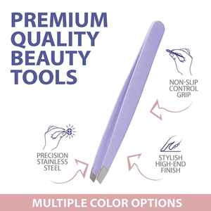 Ensemble de pinces à sourcils professionnelles en acier inoxydable avec pointes de précision pour un façonnage durable des sourcils et un arrêtage des poils, couleur personnalisée - Product Image 5
