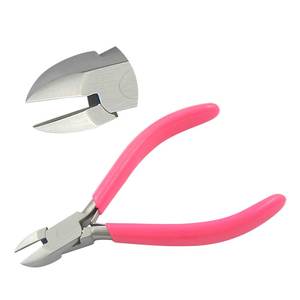 OEM Customizable 130mm Double Leaf Spring Side Cutter <b>PVC</b> Handles Smooth Jaws Lap Joint for Crimping Fishing Jewelry Making DIY - Product Image 1