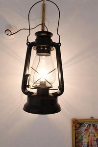 Handmade Vintage Black Metal <b>Hurricane</b> <b>Lantern</b> Oil Lamp Rustic Farmhouse Camping <b>Lantern</b> Decorative <b>Hurricane</b> Lamp for Indoor - Product Image 3