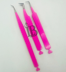 Top Quality Eyelash Extensions Tweezers Hot Color Tweezers Degree <b>Boot</b> Volume Hot Sale Eyelash Tweezers Paper Design - Product Image 4