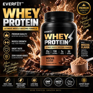 Private Label Vanilla Whey <b>Protein</b> Powder Supplier Malaysia Custom Brand WPC Shake OEM Manufacturing Adult Muscle Growth 20-29g - Product Image 1