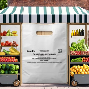 Sacs de courses en PBAT PE imprimés flexo, scellables à chaud, biodégradables, compostables, personnalisables, UKHI NA Haryana - Product Image 5