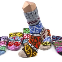 Jambières tricotées d'hiver pour femmes turques, motif ethnique, chaussettes thermiques confortables, manchons de bottes pour la neige et le froid